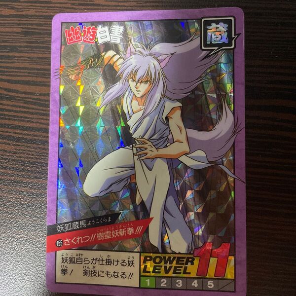 カードダス 幽遊白書 スーパーバトル 155 さくれつ!!樹霊妖斬拳!!! 隠しキラ
