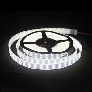 LEDテープライト ホワイト 白 12V 1M 2列 5050SMD カバー付 120連 切断可 蛍光灯 蛍光灯 看板 LEDテープ 劣化防止 DD06の画像1