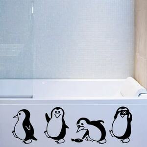（NO.95） DIY剥がせる壁飾り 浴室飾り　ウォールステッカー　ペンギン
