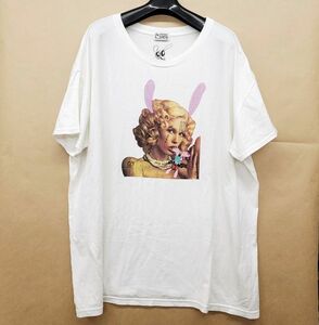 291009 HYSTERIC GLAMOUR SKOLOCT HYSKORIC4 オーバーサイズ Tシャツ ホワイト 01182CT32 ヒステリックグラマー ヒスコリック▲