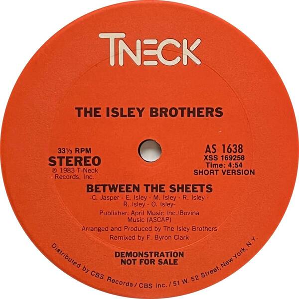 The Isley Brothers - Between The Sheets (US Promo)