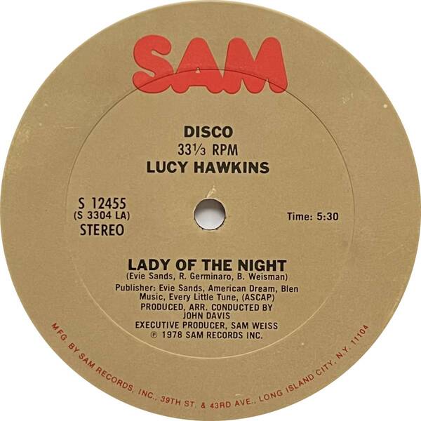 Lucy Hawkins - Lady Of The Night / Gotta Get Out Of Here