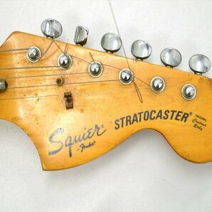 KM447●現状品●Squire by Fender Stratocaster スクワイア フェンダー ストラトキャスター エレキギター 日本製 ジャンク扱いの画像2