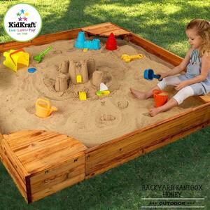  Kid craft wooden sand place 150cm×150cm back yard Sand box sand playing / delivery classification B