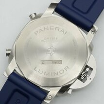 パネライ PANERAI 腕時計 ルミノール クロノ 白文字盤 PAM01218 X番 自動巻 メンズ 中古 極美品 [質イコー]_画像6