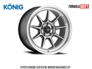 USDM KONIG Countergram 新品 ホイール 18インチ 8.5J ET35 / ET43 5穴 5x114.3 ハブ73.1 軽量 輸入品 FlowFormed トヨタ 日産 スバル など