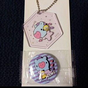 BT21 MANG アクリルキーホルダー&缶バッジ