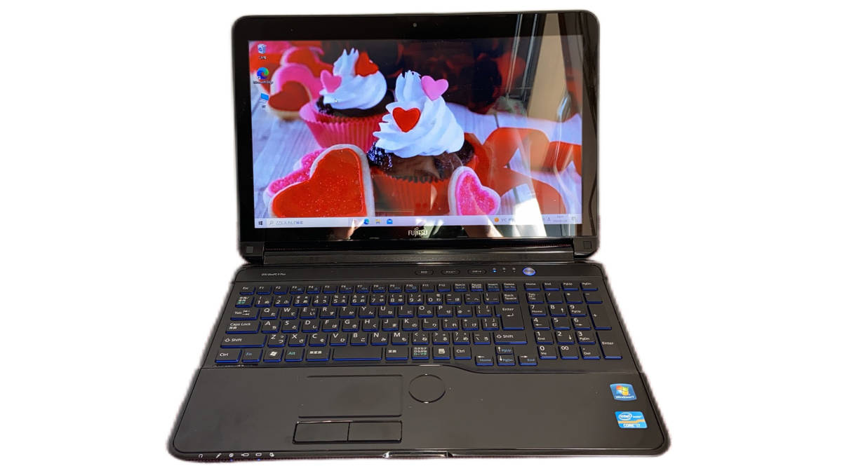 富士通/AH56G/光沢15インチ/高性能 i7/8G/新品SSD/カメラ|PayPayフリマ