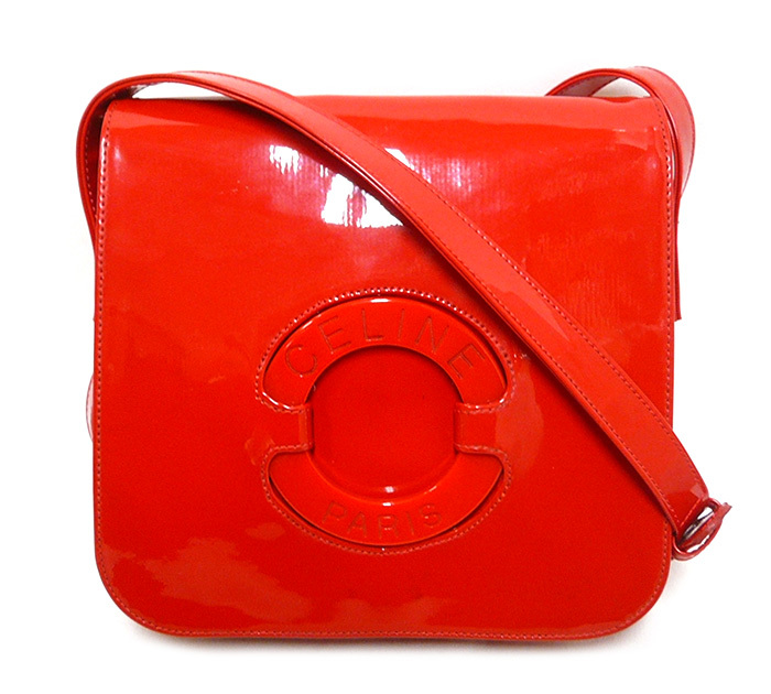 未使用 Celine セリーヌ ハンド ショルダー バッグ レッド 2way