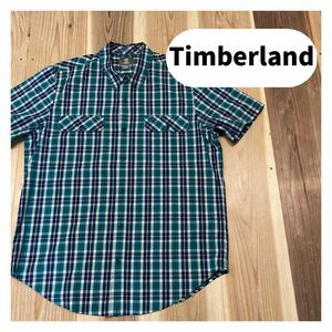 Timberland Timberland рубашка с коротким рукавом в клетку большой Silhouette размер 2XL шар mc1347