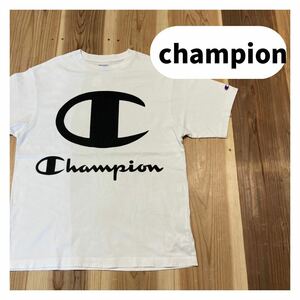 champion チャンピオン Tシャツ ティーシャツ 半袖 ビッグロゴ ホワイト サイズM 玉mc1336