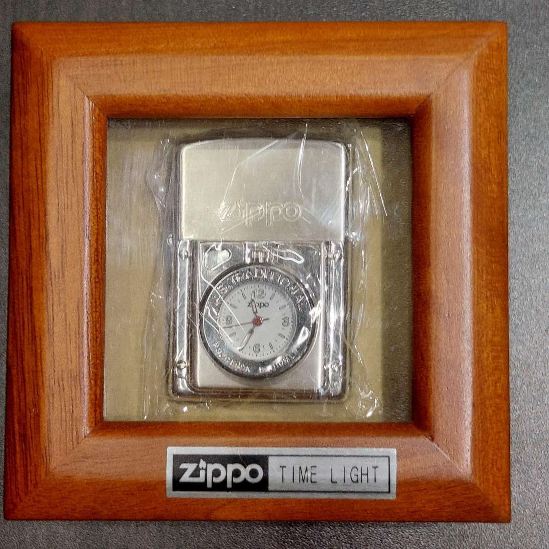 Zippo タイムライト ジッポー 時計付き-