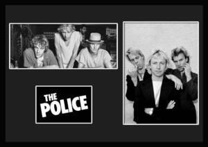 10種類!The Police/ポリス/スティング/Sting/ROCK/ロックバンドグループ/証明書付きフレーム/BW(3-3W)