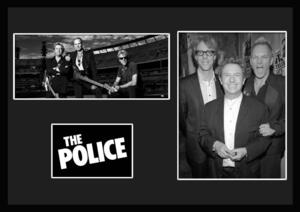 10種類!The Police/ポリス/スティング/Sting/ROCK/ロックバンドグループ/証明書付きフレーム/BW (5-3W)