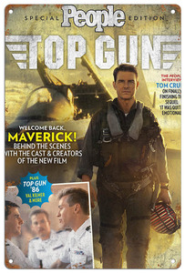 【Top Gun:Maverick/トップガン マーヴェリック】トム・クルーズ/Tom Cruise/ピート・ミッチェル/Pete Mitchell/ブリキ看板-23