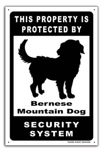 雑貨【Bernese Mountain Dog/バーニーズ・マウンテン・ドッグ】dog/犬/イヌ/セキュリティサイン/メタルプレート/ブリキ看板/Tin-54