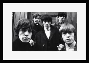 BW:人気ロックバンド!ザ・ローリング・ストーンズ/The Rolling Stones/モノクロ写真フレーム-3