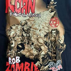KORN コーン ロブゾンビ Rob Zombie ジョイントツアー「999TOUR」バンドTシャツ【Lサイズ】希少デザイン◆【 送料無料 】