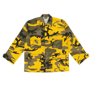 ☆StngrYellowCamo☆サイズXL 長袖シャツ メンズ ロスコ ジャケット シャツジャケット 大きいサイズ ミリタリー ブランド 迷彩