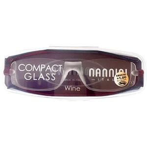☆ ＋2.5 ☆ ワイン ナンニーニ 老眼鏡 シニアグラス コンパクトグラス ゴーグル Nannini レディース メンズ 超うす型 薄型 薄い うすい