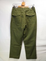 ワイドシルエット★W32(約75cm【BOY SCOUTS OF AMERICA/ボーイスカウト】ビンテージ/ブッシュパンツ/ワークパンツ/ジッパーフライ/グリーン_画像2