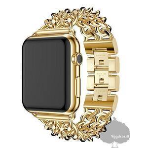 YGG* новый товар Apple watch W цепь частота ремень двойной 42 44 45 49 золотой Gold 9 8 7 6 5 4 3 SE ultra мужской женский 2 -слойный 