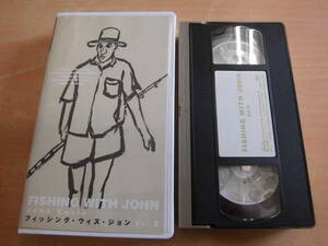 [FISHING WITH JOHN Vol.3 fishing * with * John ] cell version VHS video Dennis * hopper John * Roo Lee 