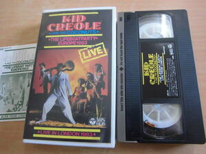 [ Kid *kre all & The * coconut Live THE LIFEBOATPARTY EUROPE LIVE 1983] cell version VHS video 