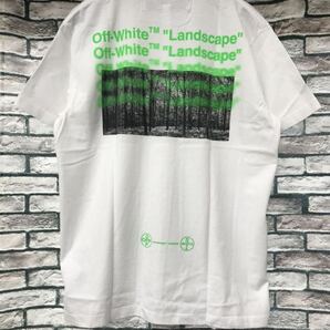 ★OFF WHITE オフホワイト★OMAA038G19185004 阪急限定バックウッドロゴプリントTシャツ