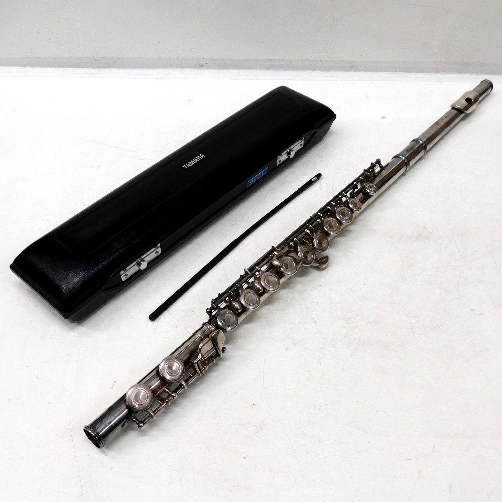 ヤフオク! - 【整備済】総銀製 ヤマハフルート YFL-611