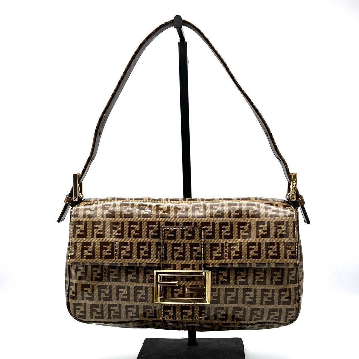 100%安心保証 FENDI HB01955- ズッキーノ エナメルレザー バケット