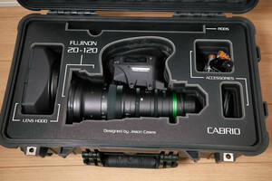 FUJINON XK20-120 T3.5 Cabrio( exclusive use pelican case * lens support *D-tap cable attached )