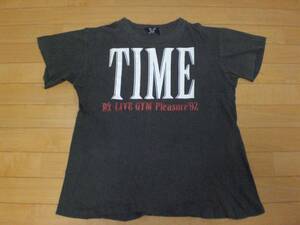 当時物 B'z LIVE-GYM 92 TIME Tシャツ 稲葉浩志 松本孝弘 ツアーグッズ RUN