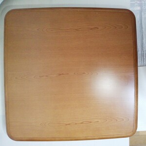 折り畳み式 リビングコタツ / リビングテーブル YL-809DF(BR) 80×80×43cm 正方形 家具調こたつ ユアサプライムス(株)