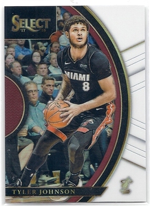 17-18 Panini Select Tyler Johnson White Prizm /149