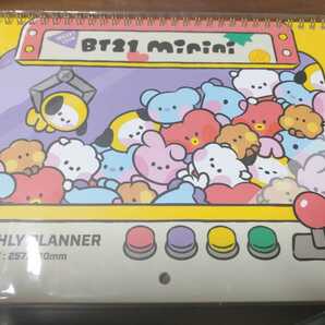 即決！送料無料 新品未開封 BT21 minini マンスリープランナー スケジュールノート カレンダー 書き込み シール付き BTS