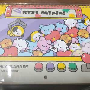 即決!送料無料 新品未開封 BT21 minini マンスリープランナー スケジュールノート カレンダー 書き込み シール付き BTS