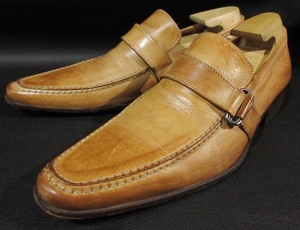 イタリア製 CARLO MEDICI カルロメディチ モンクストラップ ビジネスシューズ ドレスシューズ レザー 革靴