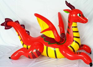 ★375cm巨大 Inflatable World製 ツヤあり レッドフリュードラゴン /空気ビニール風船人形/空ビ USED Dragon FyaRyuu red