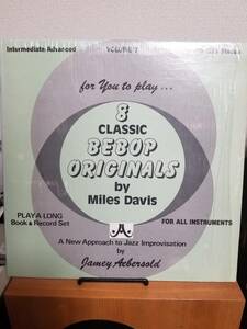【中古LP】Jamey Aebersold ／ Eight Classic Jazz Originals　BEBOP ORIGINALS by Miles Davis　JA1216 　輸入盤