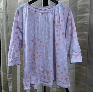 tsumori chisato sleep ツモリチサト　スリープ　L パジャマ　部屋着　ハート　紫　パープル　ピンク　ワコール