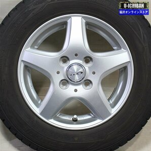 145/80R13 軽 軽自動車 等 CLX 4-13+43 4H100 ダンロップ WM01 13インチ スタッドレス 4本セット 009kの画像3