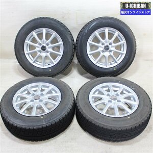 175/70R14 アクア スペイド ヤリス 等 エコフォルム 5.5-14+39 4H100 ブリヂストン VRX 14インチ スタッドレス 4本セット 009k