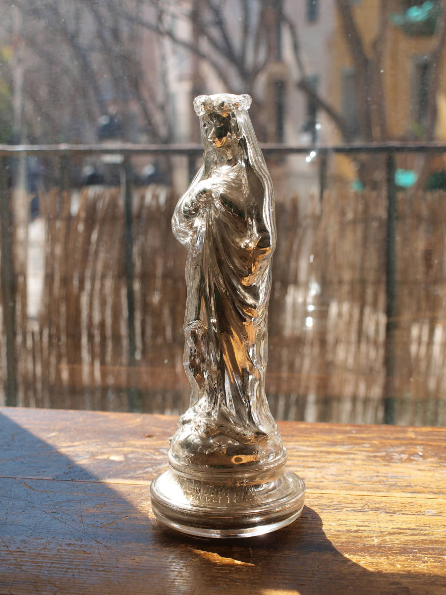 極上稀少品　1500年代初期　聖母マリア像　金鍍金　キリスト教　骨董　観音菩薩