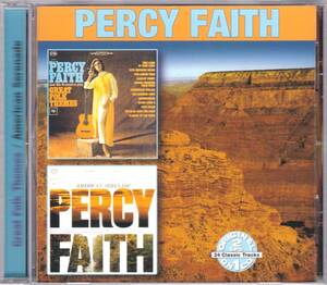 ☆PERCY FAITH(パーシー・フェイス)/Great Folk Themes＆American Serenade『63年発表の名著イージーリスニング掲載大名盤２in１』◆初CD化