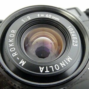 □ LEICA CL ライカ Leitz WETZLAR レンジファインダー フィルムカメラ レンズ MINOLTA M-ROKKOR 1:2 f=40mmの画像3