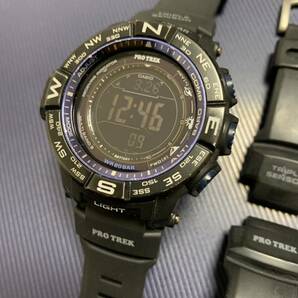 CASIO カシオ PROTREK プロトレック 電波時計 ブラック×ブルー 電波ソーラー prw3500y バンド新品の画像1