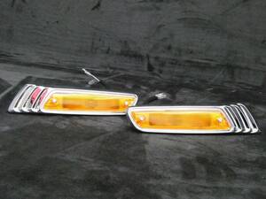 ローレルウィンカー　アルミ　オレンジ /汎用 アンバー ローレル C130 ウインカー サイドマーカー 旧車 街道レーサー シルエット ワークス