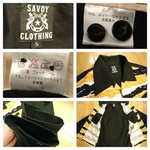 SAVOY CLOTHING サヴォイクロージング 長袖シャツ Sサイズ Rock’n’Roll Shirts ロックンロール オープンシャツ 送料レターパック520円_画像2