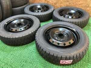 ホンダ純正 13inch 4j × DUNLOP 155/65R13 PCD100 4穴 ザッツ ゼスト トゥデイ ビート ライフ アクティ バモス Nバン